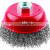 crimped stainless wire cup brush