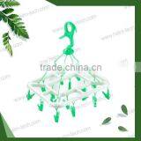 Household Items-Square-shaped Plastic Clothes Hanger(16pegs)-3076