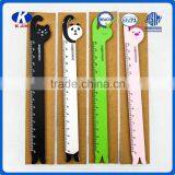 2016 Hot Sale 15cm Funny Animal Shaped Wooden Ruler for School or Office