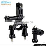 Bicycle Handlebar Seatpost Clamp with Three-way Adjustable Pivot Arm for Camera 3 2 1 Accessories GP02