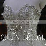 Real Works Luxury Bling Wedding Dresses Ball Gown in Turkey 2016 thumbnail-5