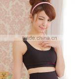 Lady wave breast Natural 3D non steel ring sports vest W120