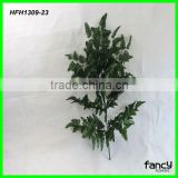 high quality 24 heads 9 branches artificial green leaves