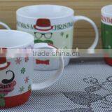 11OZ Leaf Shadow Design Square Shape Coffee Cups, Shiny Surface New Bone China Mug,KL5062-10225 thumbnail-6