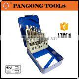 Din Metric Standard Tapping Tools Set, 7 Piece Taps, 7 Pieces Drills, 1 Piece Tap Wrench M3-M12 thumbnail-1