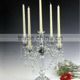 New Arrived Cheap Crystal Candleholder Candelabras for Glass Wedding Decoration & Table Centerpieces thumbnail-1
