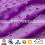 2016 Fashion Design SGS Checked Skin-friendly Print Minky Dot Plush Blankets Fabric thumbnail-5