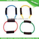 O Ring Chest Exppander Latex Resistance Loop Bands With Color Foam Handles