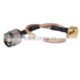 RP-TNC Male Female Pin to SMB Jack Right Angle Pigtail Cable RG316 for Wireless thumbnail-3
