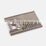 Personalized Metal Logo Fashion Style Embroidery Patch for Hats Embossed Fake Leather Patch thumbnail-3