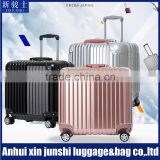 Ultralight ABS PC Hard Shell 360 Degree Spinner Trolley Case 18" Pilot Cabin Suitcase