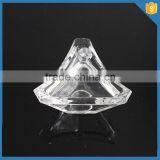 Customized Small Decorative Glass Triangle Candy Jars With Lids thumbnail-2