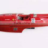 FERRARI HYDROPLANE MODEL, LUXURY ITALIAN SPEED BOAT - MODEL SHIP HANDMADE thumbnail-1