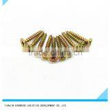 Yellow Zinc Galvanized Screws Pozidriv Head Fine Thread Drywall Screws thumbnail-4