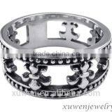 High Quality OEM 316 Stainless Steel Mens Fleur de Lis Ring