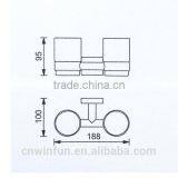 Double Solid Brass Chrome Finish Tumbler Holder,Bathroom Hardware Product,Bathroom Accessories FM-3184D thumbnail-2