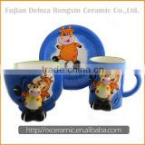 Factory direct sales new ceramic round ceramic dinnerware