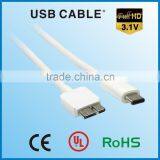 China Supplier Wholesale Mobile Type C Usb 3.1 Cable to Mirco B Usb3.1 Cable Usb 3.0/2.0 Data Cable thumbnail-1