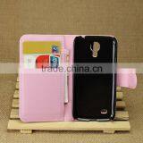 Hot Selling Ultra Thin Lichee PU Leather Case Wallet Folio Flip Cover for Samsung GALAXY S4 Mini I9190 thumbnail-2