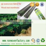 Polypropylene spunbond weed barrier fabric, weed blocker, industrial weed killer