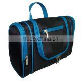 2016 NEW Arrival Europe Wholesale pu Leather Hanging Toiletry Bag for Lady, Stripe pu for Body thumbnail-3