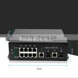 12 Port Gigabit Switch IEEE802.3af at 48v 8 Giga POE With 2 1000mbps RJ45/SFP thumbnail-4