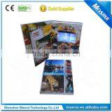 Hardboad Muti-page Print Video Brochure/video Book Each Page With Light Sensor Control Video Paly
