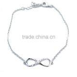 Factory Direct Sale 925 Sterling Silver 8 Charm Bracelet thumbnail-2