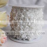 3+8*9 MM Heart Imitation Pearls Bead Chain Garland Christmas Wedding Party Decoration Gift Craft Decor Garland