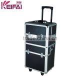 Custom Logo Personalized Lockable Aluminum Frame ABS Lighting Makeup Case With Stand thumbnail-2