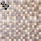 SMS08 Mosaic Wall Panel Mosaic Glass Bathroom Set Clear Glazed Glass Mosaic