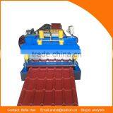 Popular Type Cangzhou Dixin Steel Profile 1035 Glazed Tile Steel Sheet Making Machine Roll Forming Machine for Roofing Tile thumbnail-6