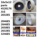 Solid Rubber Tyre Wheels for Scissor Lift Jacks 10-16.5 16x5x12 Etc. thumbnail-4