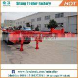 High Quality 2 or 3 Axles Skeleton Trailer 20ft 40ft Shipping Container Trailer thumbnail-4