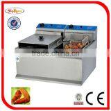 Double Tank Commercial Electric Chicken Chips Fryer DF-12L-2 thumbnail-4