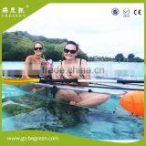 Plastic Crystal Clear Bottom Transparent Canoe /kayak With Polycarbonate Paddle thumbnail-1