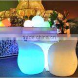 PE Materials Rechargeable Remoted Controled Decorative Led Table for Bar or Restaurant thumbnail-2