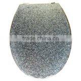 Glossy/ Glittery/ Sliver/ Golden Polyresin Toilet Seat,Lucite Toilet Seat,Resin Toilet Seats, 18" European Szie thumbnail-2