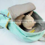 Store More Fashion Design Casual Canvas Blue Rucksack Bookbag thumbnail-3