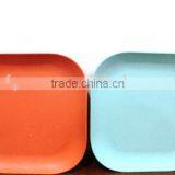 Fruit Bamboo Fiber Eco Friendly Dinnerware Plate Dishes, Safety Food Bamboo Serving Plate thumbnail-3