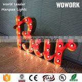 Shop Front Vintage Metal Lighting LED Letters Waterproof and Long Working Life thumbnail-3
