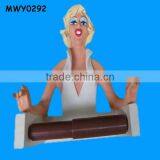 Marylin Monroe Resin Bathroom Paper Napkin Holder thumbnail-1