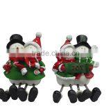 2014 New Handmade Resin Christmas Snowmen for Sale thumbnail-2
