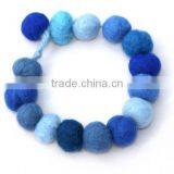 2017 New Products Website China Supplier Wedding Promotional Gift Item Felt Fabirc Charm Colorful European Bead Bracelet thumbnail-1