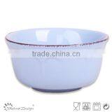 Round Stoneware Ceramic Cheap Solid Color Bowl thumbnail-2