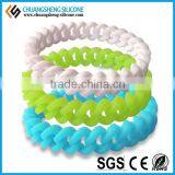 2015 Wholesale Fashion Twist Braided Silicone Bracelet ,wristband China thumbnail-5