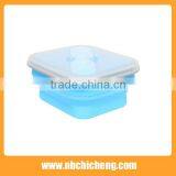 Food Grade Silicone Lunch Box, Collapsible Lunch Bento Box, Foldable Silicone Food Boxes thumbnail-1