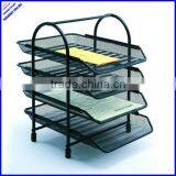 2013 Best Selling a4 Metal Mesh 4 Tier Document Tray Office File Tray thumbnail-1