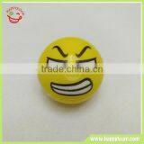 Graphic PU Angry Facial Emoji Anti-stress Ball ,PU Sponge Foam Ball for Kids thumbnail-1