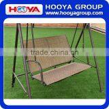 Iron Outdoor Double Haning Swing Brown Chair thumbnail-5